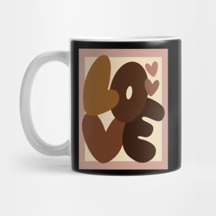 Love Organic Tones Typography Mug